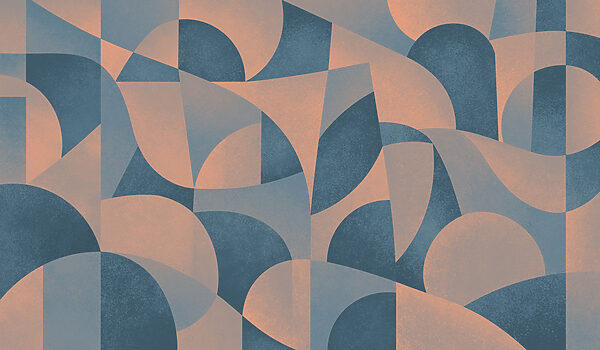 Wall mural Blue and pink geometric pattern (SKU: t01144) Wall mural Blue and pink geometric pattern (SKU: t01144)