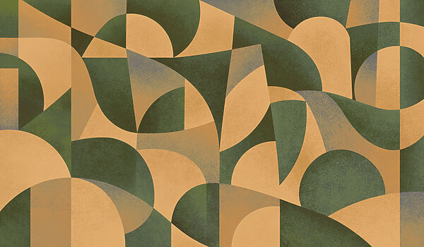 Wall mural Colorful pattern with different shapes (SKU: t01144v1)
