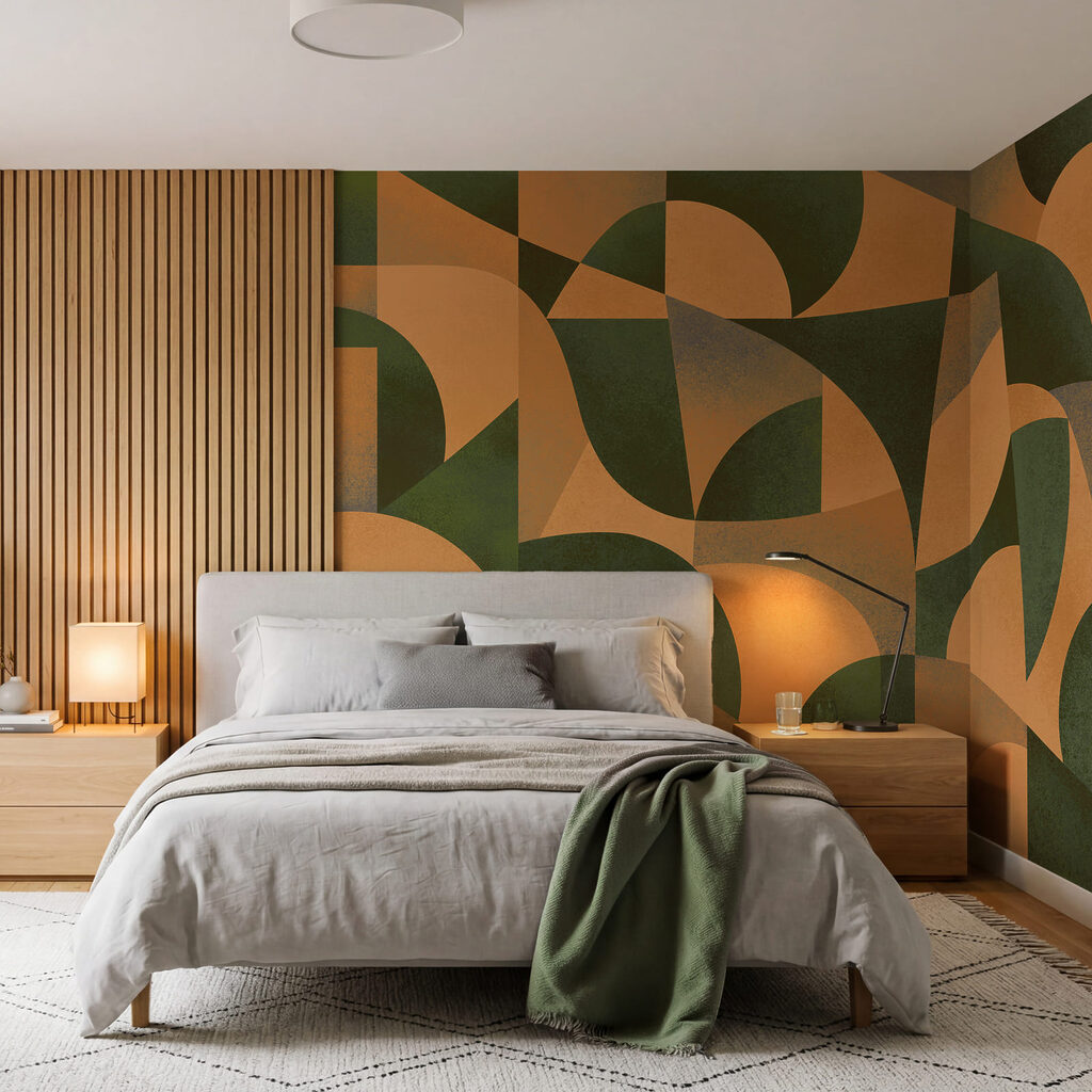 Wall mural Colorful pattern with different shapes (SKU: t01144v1)