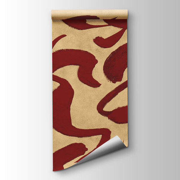 Wall mural Pattern of red lines (SKU: t01147v2) Wall mural Pattern of red lines (SKU: t01147v2)