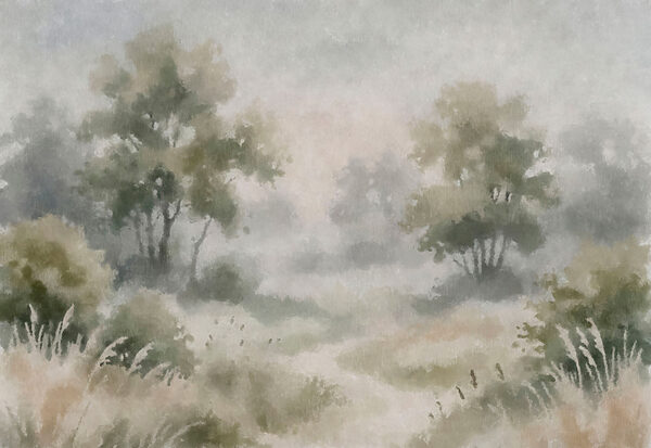 Wall mural Painting of trees and grass (SKU: t01160) Wall mural Painting of trees and grass (SKU: t01160)